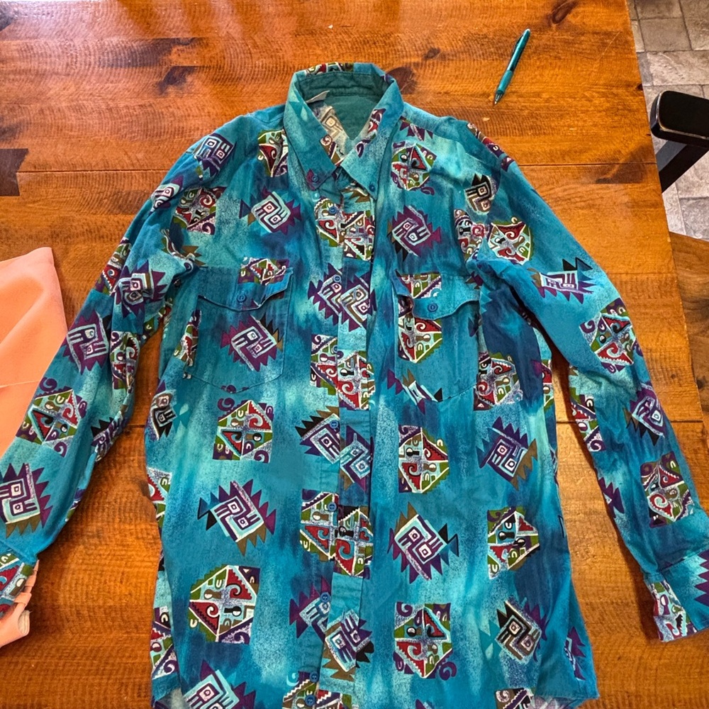 Colorful Geometric Pattern Shirt